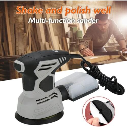 250W Electric Wood Sander Furniture Metal Polisher Sander Paint Grinder DIY Power Tools Buffer Grinding Machine Woodworking Tool