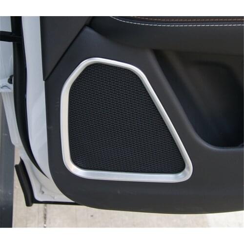 4pcs ABS Car Interior Car Door Speaker Decoration Ring Cover Trim for For Jeep Compass 2017+ Car Accessories Car Stylish Decal