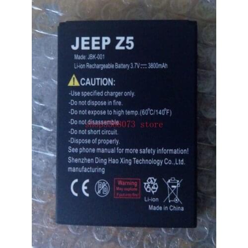 Original Jeep Z5 battery 4000mah 3.7V for Jeep Z5/ 5.0 Inch Anti-shock 3G WCDMA Cell Phone-free shipping