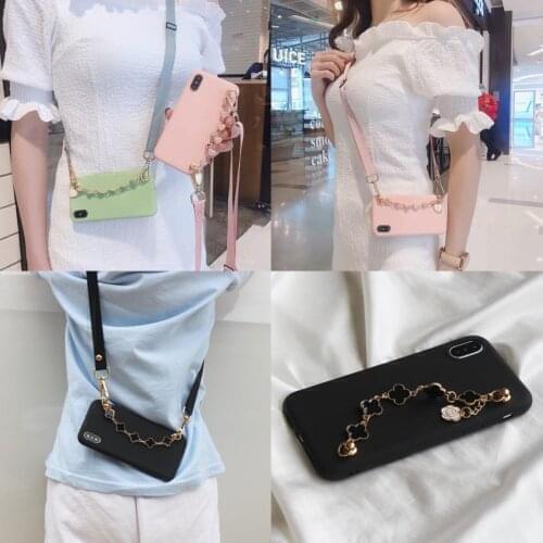 Flowers love For Huawei Honor 7A 7C 8A 9A 9s 8x 8c 8s 9x 10 20 30 lite X10 Pro Soft TPU Bracelet Strap Rope Case