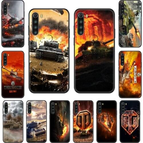 Game World of Tanks Phone case For Xiaomi Redmi Note S2 4 5 6 7 8 A S X Plus Pro black tpu funda soft cell cover luxury back