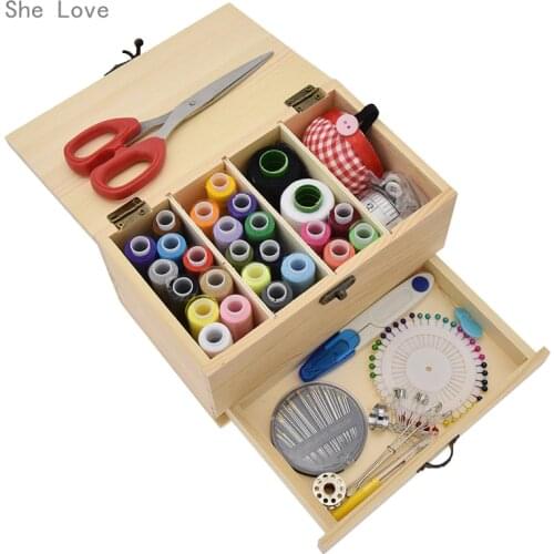 Chzimade Multifunction Sewing Kits Set for Quilting Stitching Hand Sewing Needle Threads Scissor Thimble Home Sewing Tools