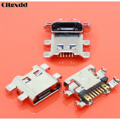Cltgxdd 10pcs Micro USB jack socket connector for LG K10 K420 K42 Mini USB charger charging port repair replacement 5 pin parts
