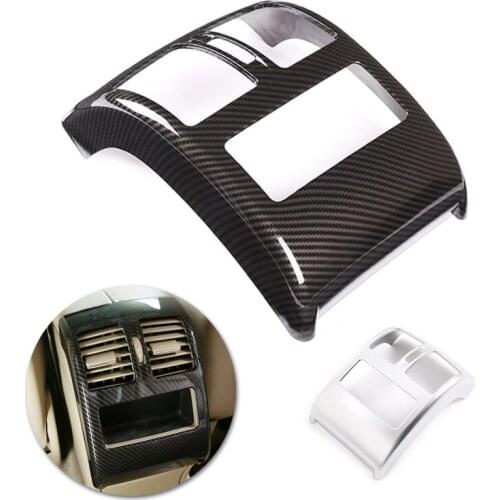 For Mercedes Benz GLK X204 2008 - 2015 Car-Styling ABS Chrome Center Console Rear Air Conditioner Vent Outlet Frame Cover Decor