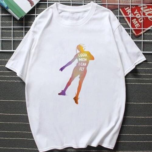 Summer Fashion Hip Hop T Shirt Womens Travis Scotts ASTROWORLD Harajuku T-Shirts Look Mom I Can Fly Letter Print Tees Tops