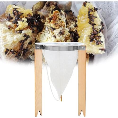 Beekeeping Tools Honey Wooden Honey Filtering Stand with Conical Filter Beekeeping Honey Processing Beekeeping Supplies