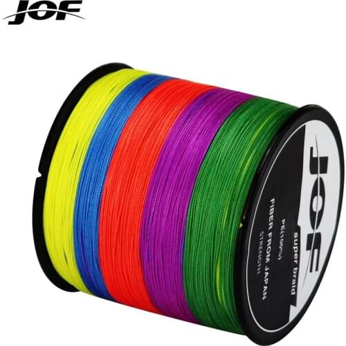 JOF 4 Strands Braided Fishing Line Multifilament 300M Carp Fishing Japanese Braided Wire Fishing Accessories Pe Line