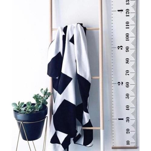 Height Ruler Height Growth Chart Hanging Waterproof Fabric Kids Height Chart for Nursery Kids Room Wall Decor