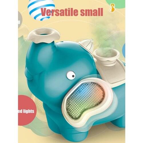 Cute Fun Spray Baby Elephant Blowing Ball Electric Universal Light Music Spray Toy Baby Boy Girl Childrens Toy