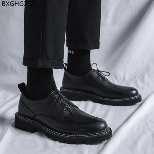 Italian Oxford Men Dress Shoes Round Toe Designer Leather Shoes Men Formal Black Party Shoes for Men 2021 Zapatillas De Hombre