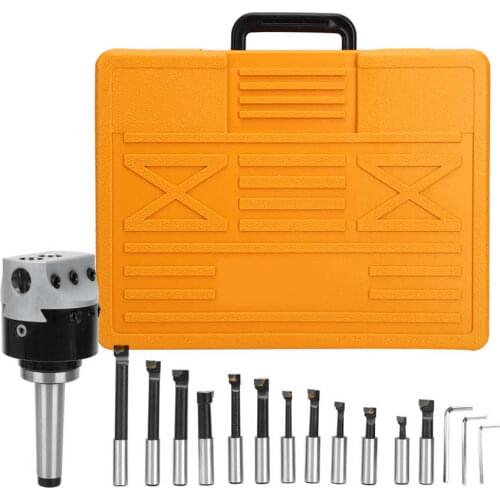 Boring Tool Set 40CR Excellent Toughness CNC Milling Tools Kit Set MT3-F1-18-12PCS 75mm