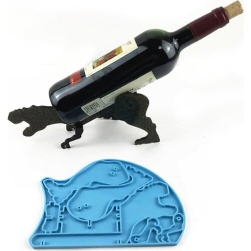 X4YA Dinosaur-shaped Shelf Wine Rack Mold Jewelry Epoxy Resin Casting Jewelry Making Resin Diy Craft Home Decoration