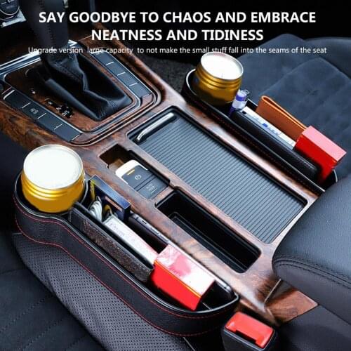 Car Seat Gap Filler Console Side Pocket Car Storage Box Organizer Car Seat Organizer Non-slip Abrasion-resistant