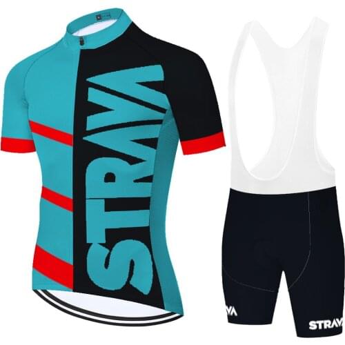 Strava Cortos Maglia Uomo Equipamento Set Uniforme Bretelle Homem Cyclisme Maillot Hombre Ciclismo Masculino Cycling Jersey