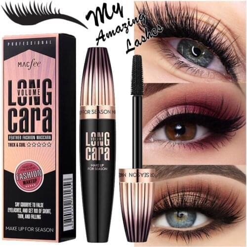 My Amazing Lashes Mascara Black 4D Silk Fiber Eyelashes Lengthening Mascara Waterproof Lash Black Eyelashes Extension Mascara