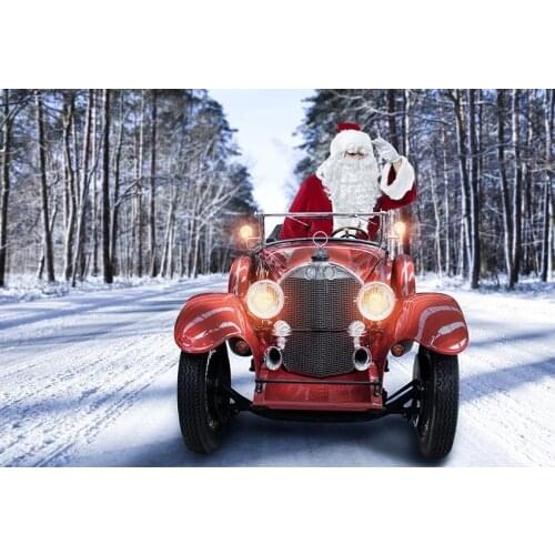 Snow forest background photography vinyl 2020 Santa Claus child photo backdrops for photo Studio accessories fotografia LV-2463