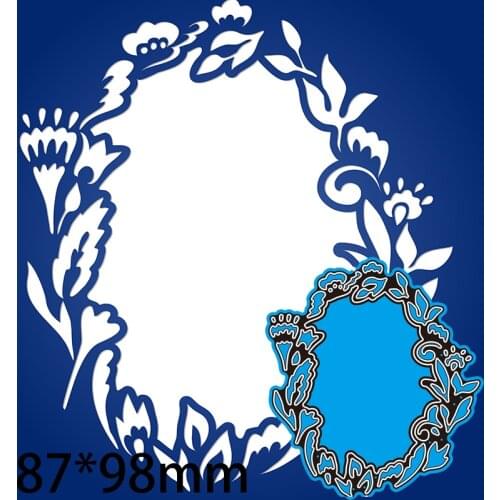 Cutting Dies Lace Card Stencil Craft for Scrapbook Stamps Dies Embossing Paper Gift Card 87*98mm