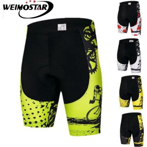Weimostar Coolmax 5D Padded Cycling Shorts Shockproof MTB Bicycle Shorts Quick Dry Road Bike Shorts Ropa Ciclismo Tights For Men