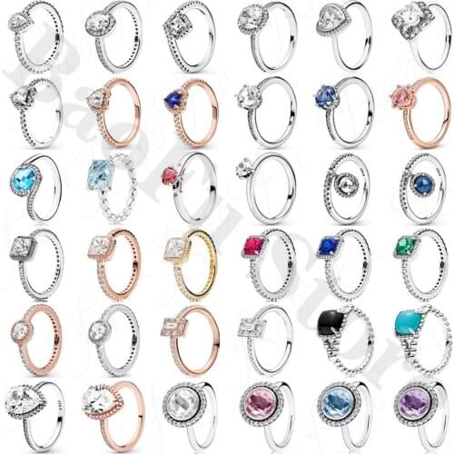 New 925 Sterling Silver Ring Shiny Elegant Charm Pearl Turquoise Retro Butterfly Love Female Ring Suitable For Original Jewelry