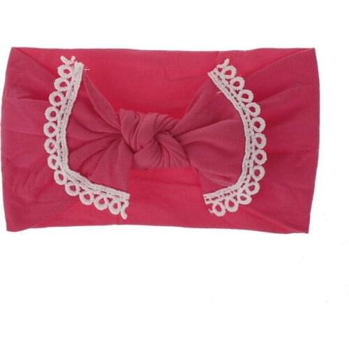 1Pc Baby hair accessories super soft nylon bow lace childrens hair band headband baby girl hair accessories