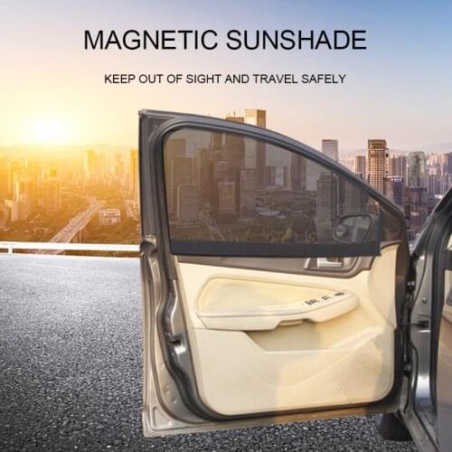 1 pcs Magnetic Car Window Film Sunshade Curtain Mesh Auto Front Back Sun Visors Windshield Sunshades Cover For Summer Protection