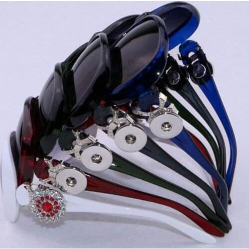 10pcs/lot 5 colors New Custom Snap Button Metal Charms Sunglasses Vencol Polarized Sunglasses Women Sunglasses UV Protection