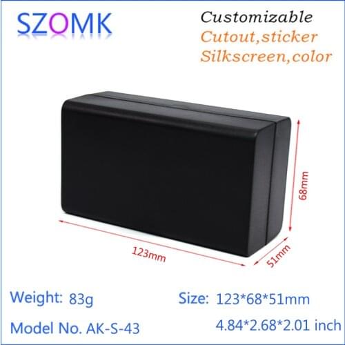 10pcs a lot High quality abs material plastic junction box plastic housing for electronics products 124*70*52mm