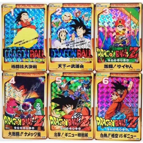 12pcs/set Jumbo Limite5000 Super Saiyan Dragon Ball Z Heroes Battle Card Ultra Instinct Goku Vegeta Game Collection Cards