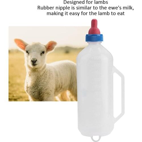1L Lamb Milk Bottle Baby Goat Milk Feeding Feeder Nursing Bottle with Handle Feeding Watering Supplies