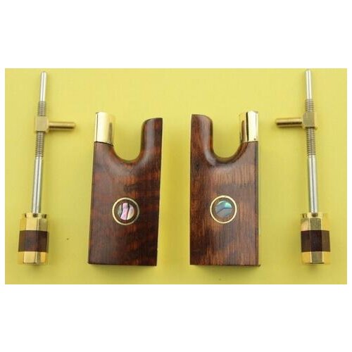 2pcs violin bow bow frog 4/4 snakewood violin bow accessories