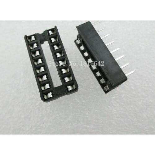 20PCS/LOT 16 Pin DIP SIP IC Sockets Adaptor Solder Type Narrow ic socket