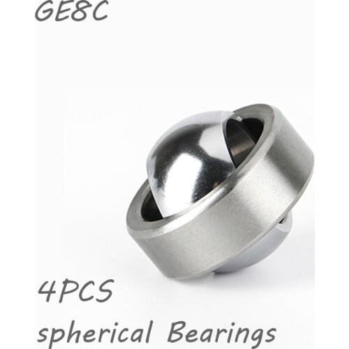 4pcs GE8C Spherical Bushing Plain Bearing for 8mm guide