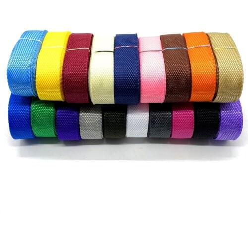 5Yards 25mm Canvas Ribbon Belt Bag Webbing Nylon Webbing Pet Webbing Knapsack Strapping Sewing Bag Belt Accessories