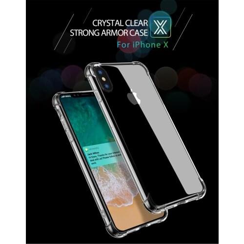 50PCS/Lot Phone Case For iphone X Transparent Protection Cases Luxury Soft TPU Silicone Cover Carbon Fiber For iphoneX