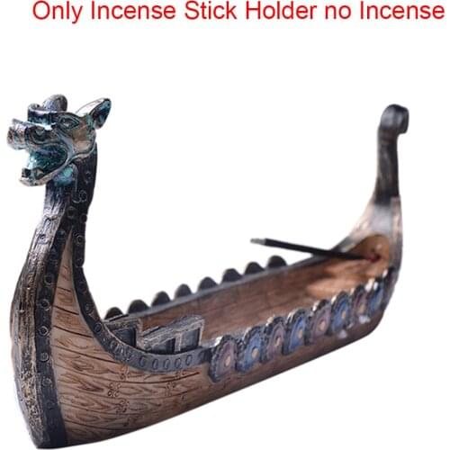Dragon Boat Incense Stick Holder Burner Hand Carved Carving Censer Ornaments Retro Incense Burners Traditional Design Dropship