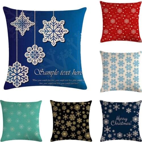 Geometric Spots SnowflakeStrawberry Printing Home Decor Sofa Car Seat Decorative Cushion Cover Pillow Case Capa Almofadas H736