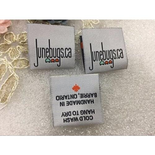 Free shipping Customized (1000pcs/lot) garment clothing tags /Woven Labels/ custom clothing labels/main labels