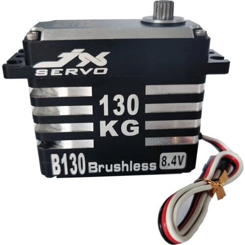 JX B130 130kg Brushless Servo Super Large Torque Full CNC Metal Gear Standard Digital Servo for 1/5 RC car Robot Drone