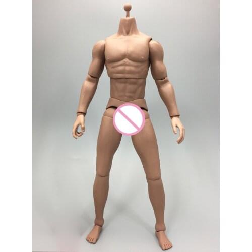 Collection Toys 1/6 Male General Skin Color Muscular Semi Body Figure for 12 inches DIY Action Figures