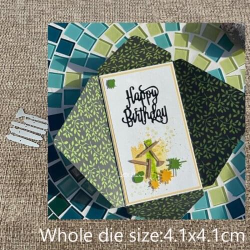 XLDesign Craft Metal Cutting Dies stencil mold writing brush pen decoration scrapbook Album Paper Card Craft Embossing die cuts