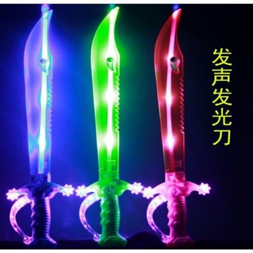 Mini Glowing Knife Glowing Sword Childrens Toy Axe Performance Props Hot Sale Land Wholesale