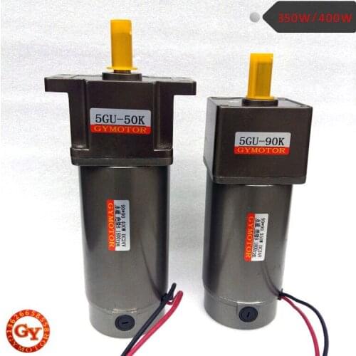 400W type 90 DC12V 24V 48V 110V 220V miniature permanent magnet DC geared motor zyt carbon brush motor
