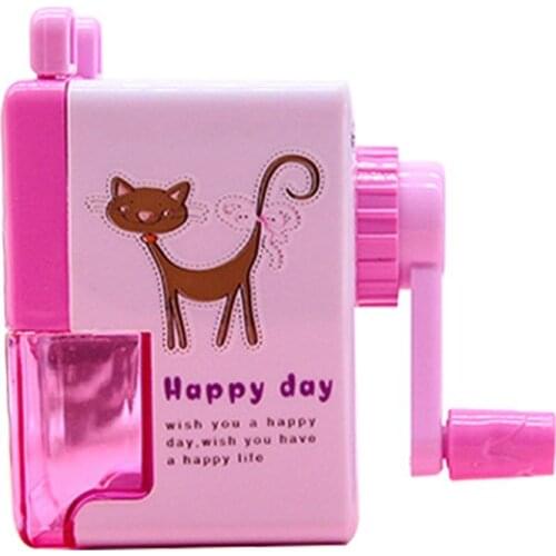 P82A Kawaii Cartoon Mechanical Pencil Sharpener ABS Material Escolar Papelaria Office School Supplies
