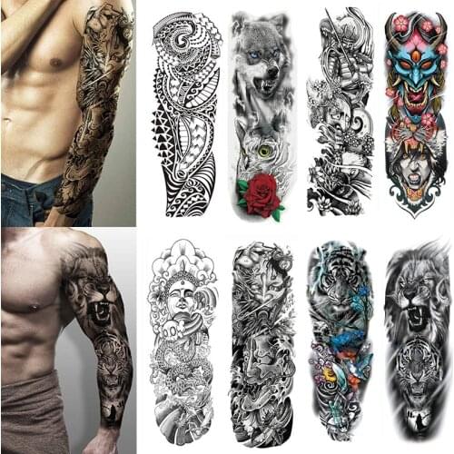 TRIBAL TEMPORARY TATTOO SLEEVE, ARM, SAMOAN, MAORI, MENS, WOMENS, WATERPROOF