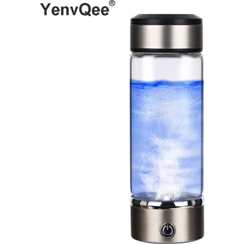 360ML Portable Hydrogen Generator Cup Water Filter Alkaline Maker Hydrogen-Rich Water Bottle Lonizer Pure H2 Electrolysis