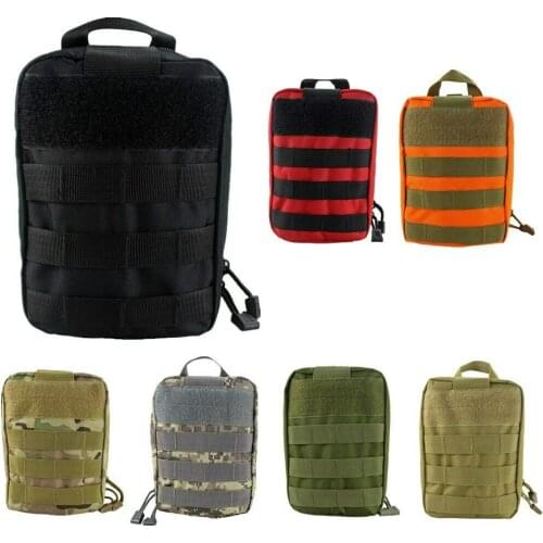 Tactical MOLLE First Aid Bag Camping Medical Pouch EMT Emergency Survival Kit Hunting Outdoor Box Nylon Bag Package
