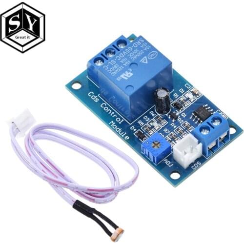 XH-M131 DC 5V / 12V Light Control Switch Photoresistor Relay Module Detection Sensor 10A brightness Automatic Control Module