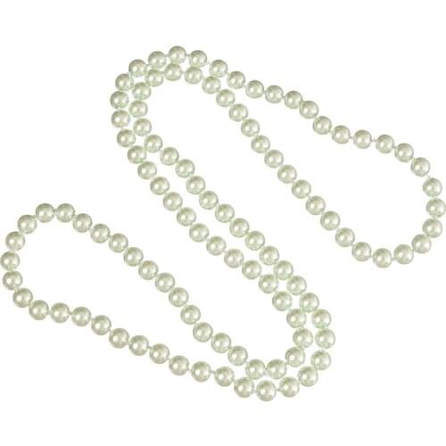 Pearl necklace synthetic Pearl Womens Exquisite Long Pearl Necklace Bride Weddings Gift Fine Jewelry Pearl Sweater Chains 36"