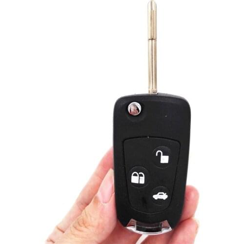 1 pcs,Hot Sale 3 Buttons Remote Key Case/Flip Car Key Shell/Transponder key Cover for Ford Mondeo(with logo)