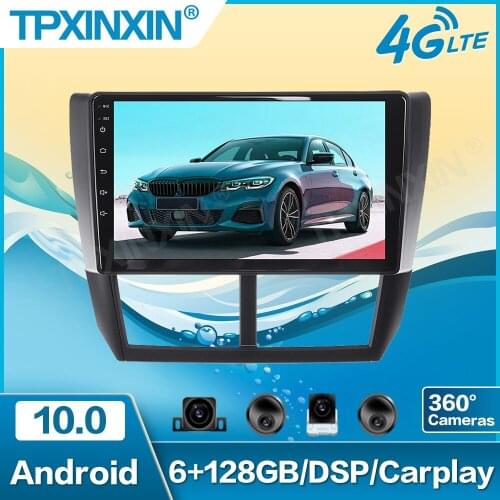 2 Din Android 10.0 For Subaru Forester Impreza 2008-2013 android Car DVD Multimedia Player Stereo radio 6GRAM+128GROM DSP WiFi